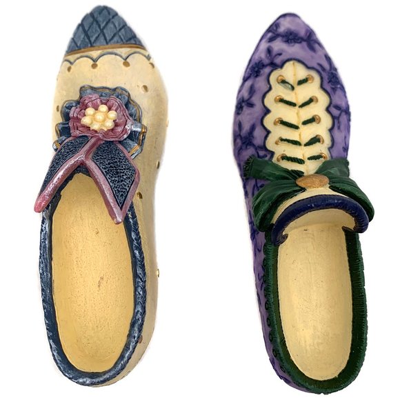 Cute Collectible Mini High Heel Decorative Victorian Shoes - 3.5 inches - Picture 4 of 6